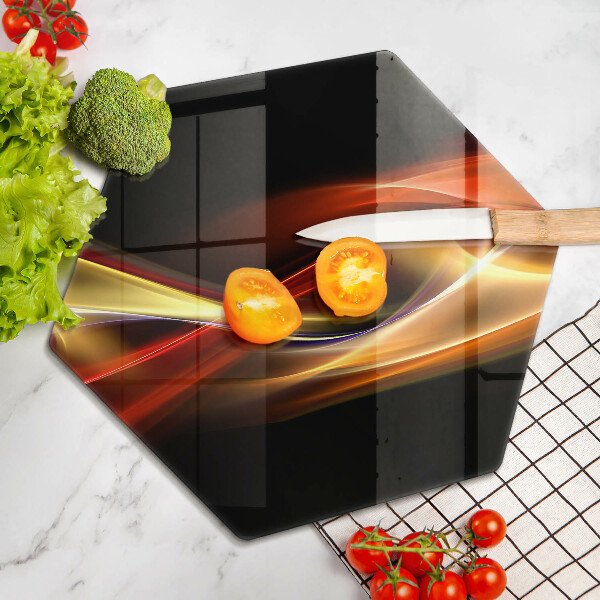 Tagliere in vetro Fumo e luce astratti