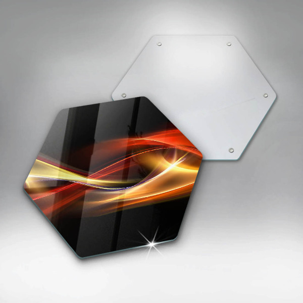 Tagliere in vetro Fumo e luce astratti