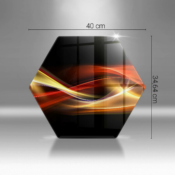 Tagliere in vetro Fumo e luce astratti
