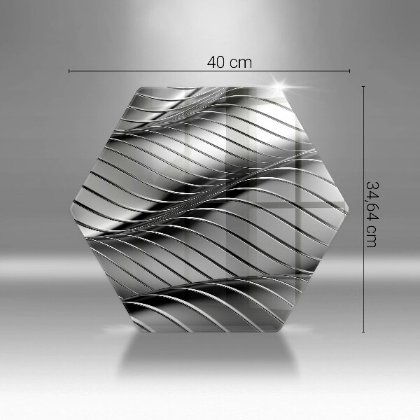 Tagliere in vetro Struttura in metallo 3D