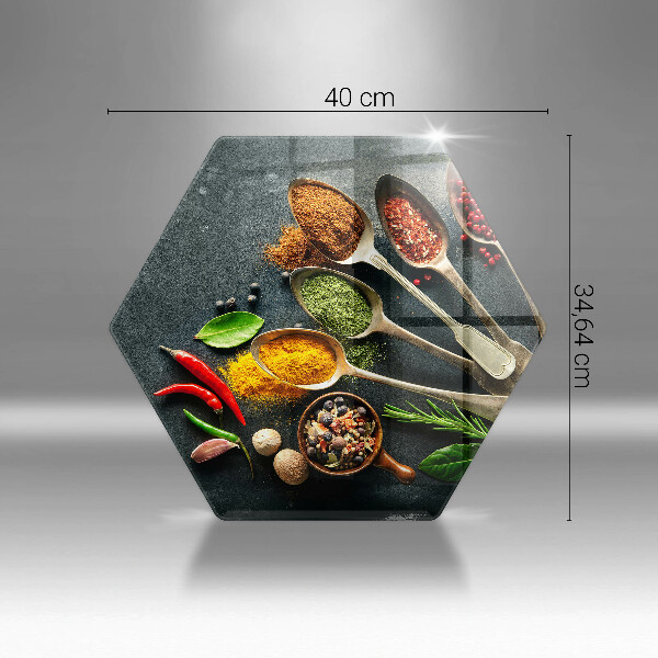 Tagliere in vetro Cucchiai da cucina di spezie