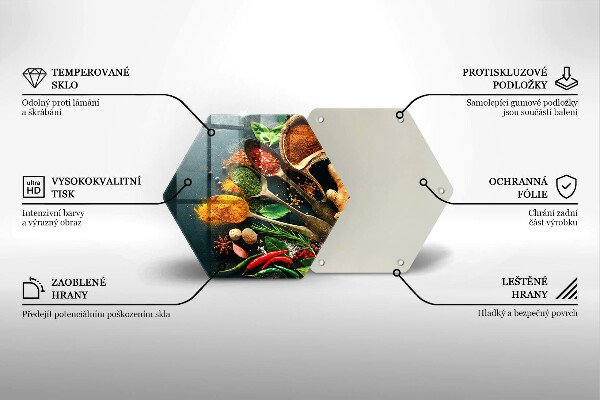 Tagliere in vetro Cucchiai per spezie da cucina