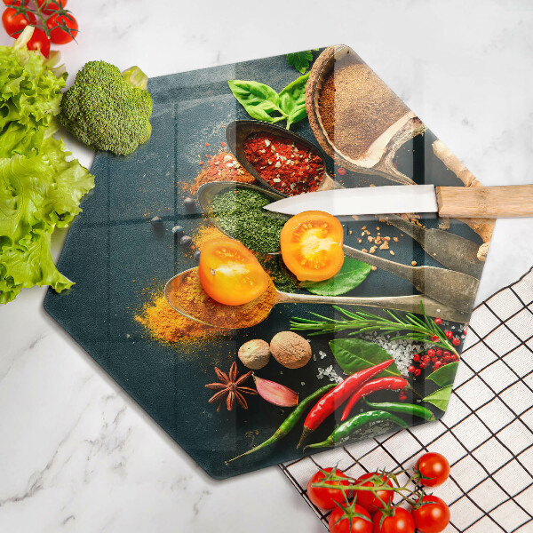 Tagliere in vetro Cucchiai per spezie da cucina