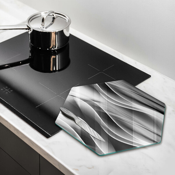 Tagliere in vetro Linee delicate di astrazione