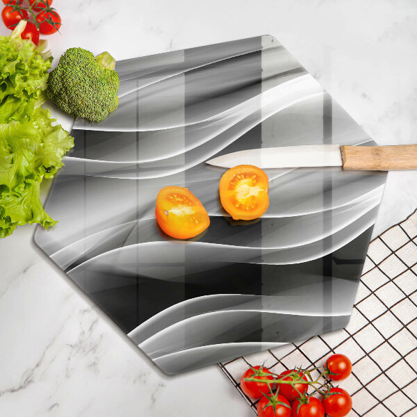 Tagliere in vetro Linee delicate di astrazione