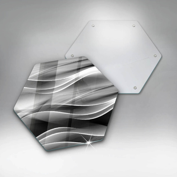 Tagliere in vetro Linee delicate di astrazione