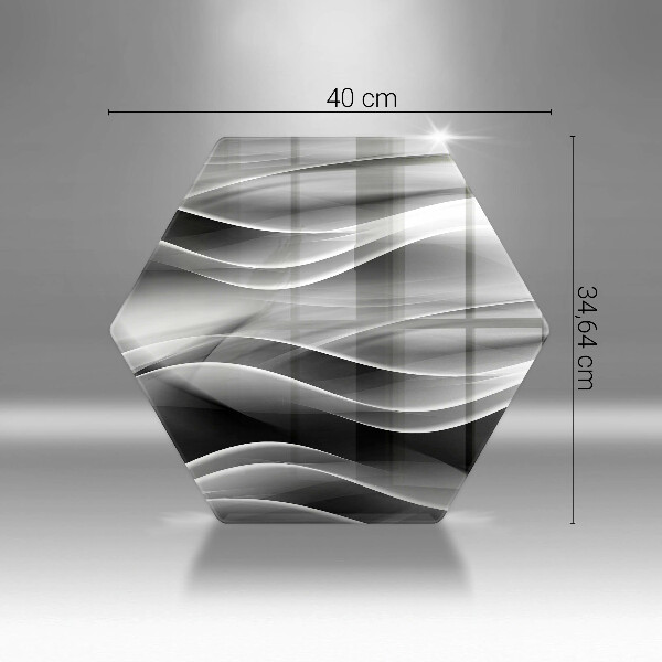 Tagliere in vetro Linee delicate di astrazione