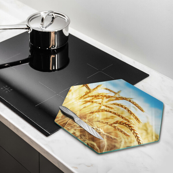 Tagliere in vetro Spighe di cereali nel campo
