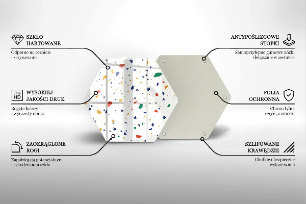 Tagliere in vetro temperato Gres colorato