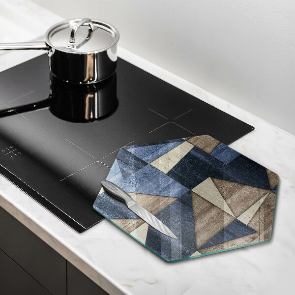Tagliere in vetro temperato Astrazione geometrica