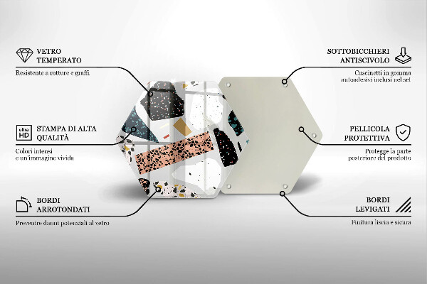 Tagliere in vetro temperato Gres