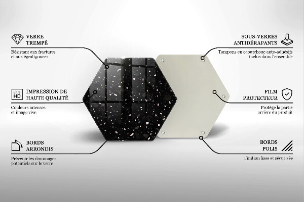 Tagliere in vetro temperato Gres scuro