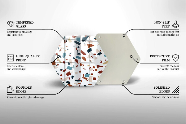 Tagliere in vetro temperato Pietra decorativa