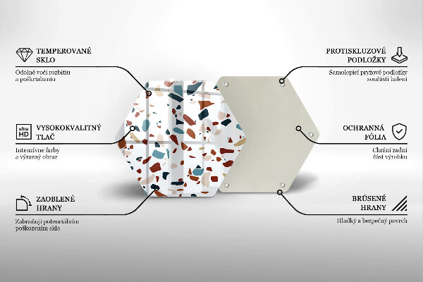 Tagliere in vetro temperato Pietra decorativa