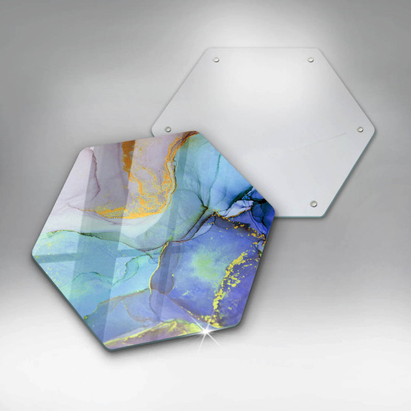 Tagliere in vetro temperato Pietra d'oro incrinata