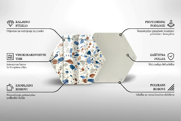 Tagliere in vetro temperato Gres decorativo