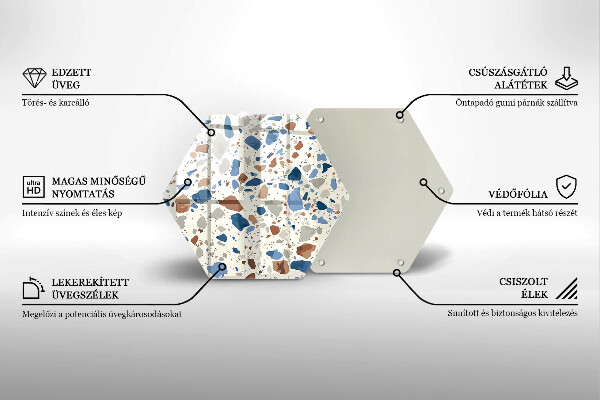 Tagliere in vetro temperato Gres decorativo