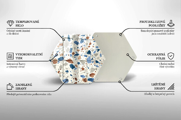 Tagliere in vetro temperato Gres decorativo