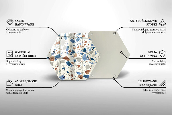 Tagliere in vetro temperato Gres decorativo