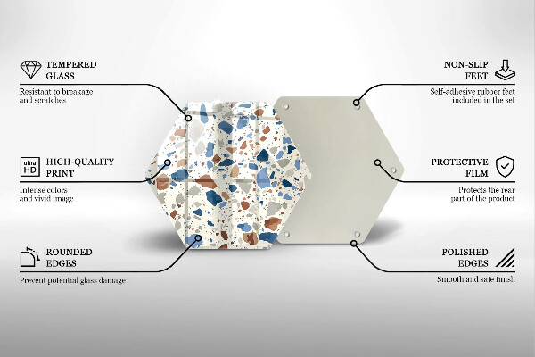 Tagliere in vetro temperato Gres decorativo