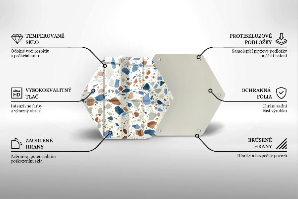 Tagliere in vetro temperato Gres decorativo