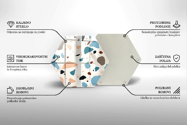 Tagliere in vetro temperato Gres decorativo