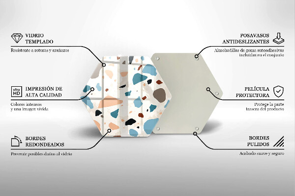 Tagliere in vetro temperato Gres decorativo