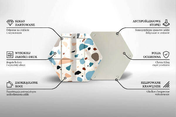 Tagliere in vetro temperato Gres decorativo