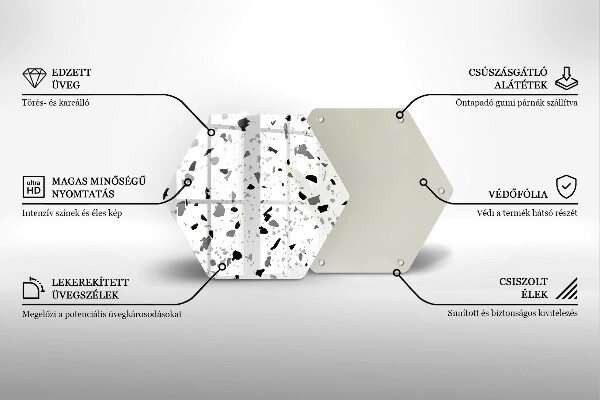 Tagliere in vetro temperato Gres decorativo