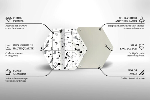 Tagliere in vetro temperato Gres decorativo