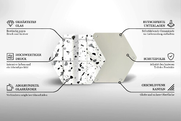 Tagliere in vetro temperato Gres decorativo