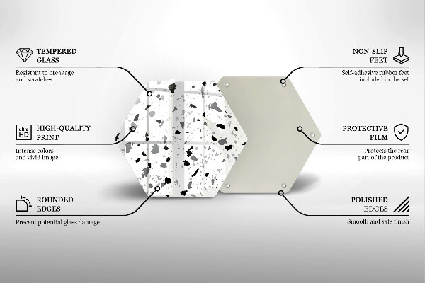 Tagliere in vetro temperato Gres decorativo