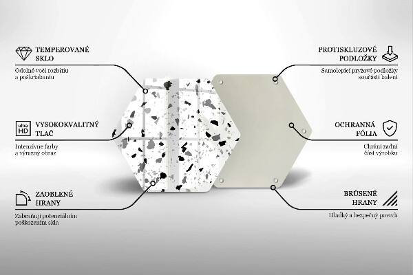 Tagliere in vetro temperato Gres decorativo