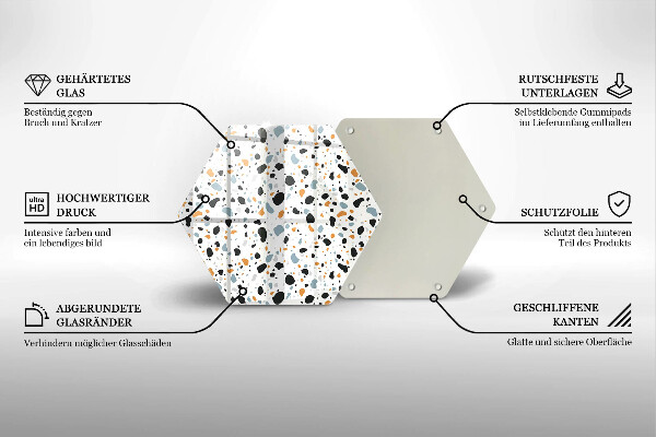 Tagliere in vetro temperato Gres decorativo