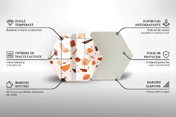 Tagliere in vetro temperato Gres decorativo