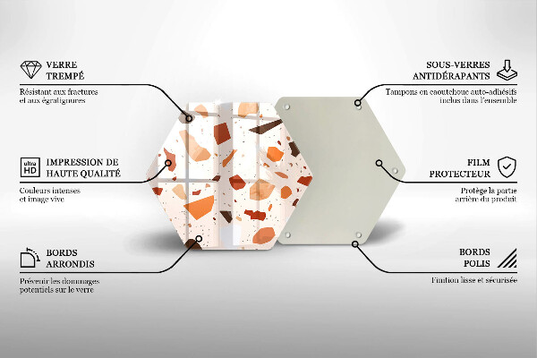 Tagliere in vetro temperato Gres decorativo