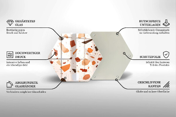 Tagliere in vetro temperato Gres decorativo