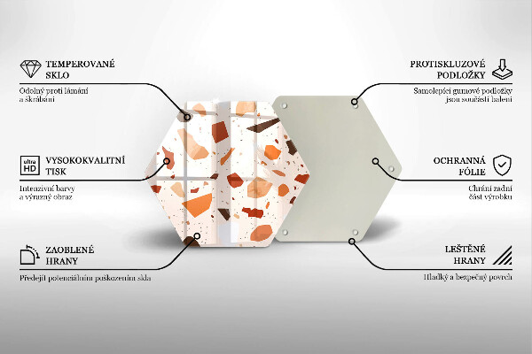 Tagliere in vetro temperato Gres decorativo