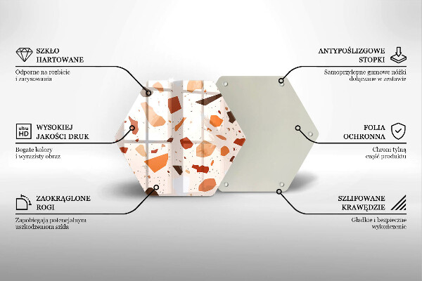 Tagliere in vetro temperato Gres decorativo