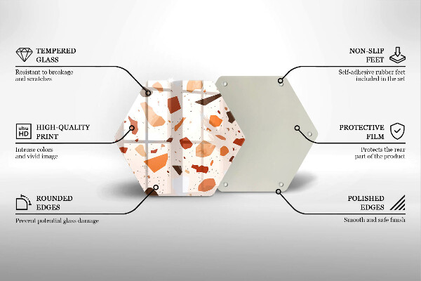 Tagliere in vetro temperato Gres decorativo