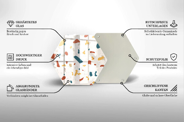 Tagliere in vetro temperato Gres decorativo