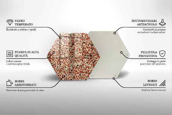 Tagliere in vetro temperato Gres pregiato