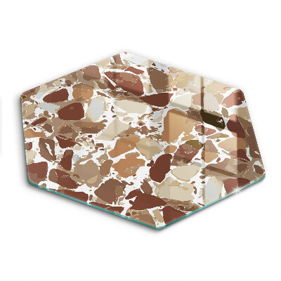 Tagliere in vetro temperato Macchie decorative per pietra