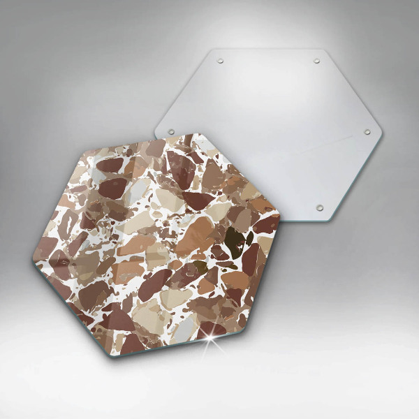 Tagliere in vetro temperato Macchie decorative per pietra