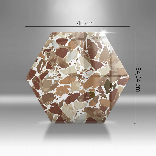 Tagliere in vetro temperato Macchie decorative per pietra