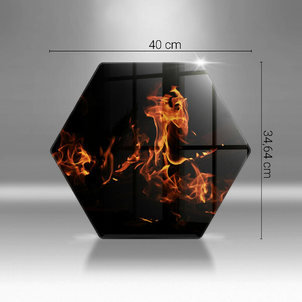 Tagliere in vetro temperato Accendi una fiamma viva