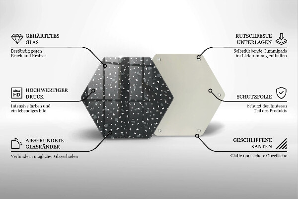 Tagliere in vetro temperato Pietra decorativa