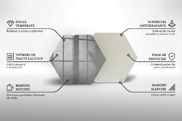 Tagliere in vetro Fondo di struttura concreta