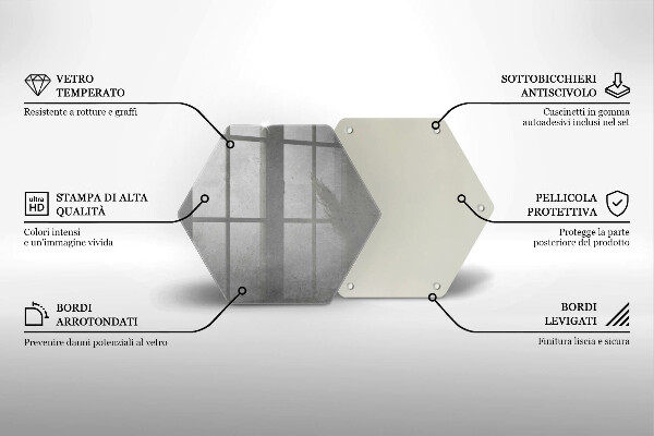 Tagliere in vetro Fondo di struttura concreta