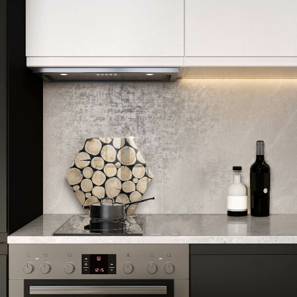 Tagliere in vetro Tronchi d'albero in legno